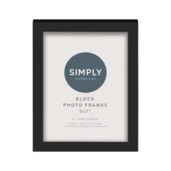 Simply Everyday 5 X 7" Block Frames 3pk - Black -Comfort Home Store 290764 3pk simply everyday block frames 5x7 black 3