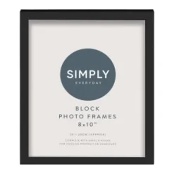 Simply Everyday 8 X 10" Block Frames 3pk - Black -Comfort Home Store 290765 3pk simply everyday block frames 8x10 black 3