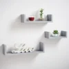 Lokken Set Of 3 Shelves - Grey