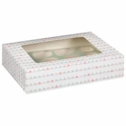 Betty Winters Large Cupcake Boxes 2pk -Comfort Home Store 320784 4pk cupcake boxes holds 12 pastel triangles 2