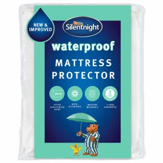 Silentnight Waterproof Mattress Protector - Single 1 Silentnight Waterproof Mattress Protector - Single