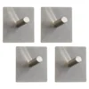 B&M Metal Adhesive Hooks 4pk - Square