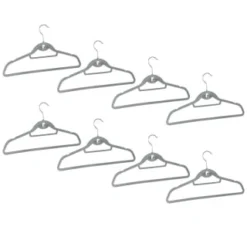 B&M Pure Velvet Hangers 8pk - Grey -Comfort Home Store 333534 8pk velvet hangers grey group