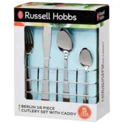 Russell Hobbs Berlin Cutlery Set & Caddy 16pc