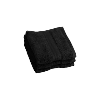 B&M Signature Face Cloth 3pk - Black 1 B&M Signature Face Cloth 3pk - Black