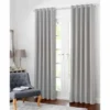 B&M Colorado Hopsack Fully Lined Eyelet Curtains 66 X 72" - Silver