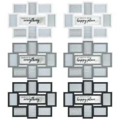 B&M Multi Aperture Photo Frame 8pc - Family Is Everything 7 B&M Multi Aperture Photo Frame 8pc - Family Is Everything -Comfort Home Store 362635 8 aperture quote frame group