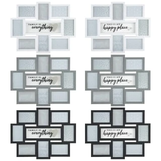 B&M Multi Aperture Photo Frame 8pc - Family Is Everything 4 B&M Multi Aperture Photo Frame 8pc - Family Is Everything - Image 4
