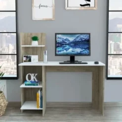 B&M Norvik Desk With Shelves