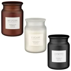 B&M Large Spa Scented Candle - White - Escape 7 B&M Large Spa Scented Candle - White - Escape -Comfort Home Store 368680 368679 368691 large spa candle group 2