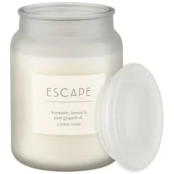 B&M Large Spa Scented Candle - White - Escape 6 B&M Large Spa Scented Candle - White - Escape -Comfort Home Store 368691 large spa candle escape 3