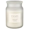 B&M Large Spa Scented Candle - White - Escape