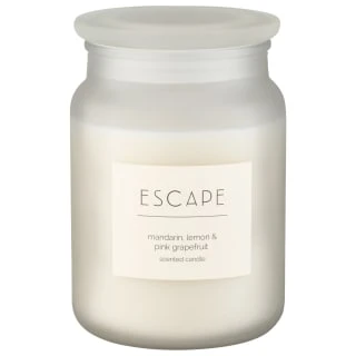 B&M Large Spa Scented Candle - White - Escape 1 B&M Large Spa Scented Candle - White - Escape