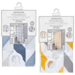 B&M Hookless Print Shower Curtain - Blue 5 B&M Hookless Print Shower Curtain - Blue -Comfort Home Store 369013 hookless shower curtain group