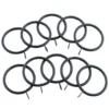 B&M Metal Curtain Rings 10pk - Black