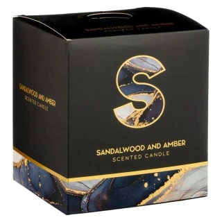 B&M Alphabet Candle (Assorted) - Sandalwood & Amber 9 B&M Alphabet Candle (Assorted) - Sandalwood & Amber - Image 9