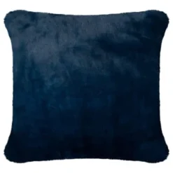 B&M Navy Aspen Faux Fur Cushion