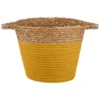 B&M Small Two Tone Wicker Basket - Ochre