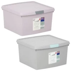 B&M Waffle Clip Box 25.5L - Blush -Comfort Home Store 375471 375472 25 5l waffle clip box group