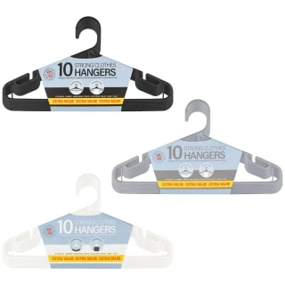 B&M Jumbo Hangers 10pk - Black 4 B&M Jumbo Hangers 10pk - Black - Image 4