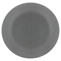 B&M Grey Embossed Dinner Plate 10.5"