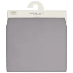 Supersoft Velvet Cushion Covers 2pk - Grey