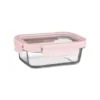 B&M Pink Glass Food Container - Small