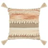 B&M Esme Stripe Woven Cushion - Natural