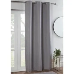 B&M Kent Woven Blackout Panel 54 X 86" - Grey