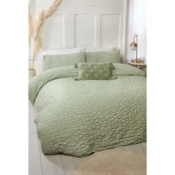 B&M Lara King Duvet Set - Sage