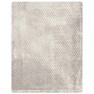 B&M Waffle Throw - Silver 2 B&M Waffle Throw - Silver - Image 2