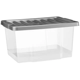 B&M Clear Storage Boxes With Lids 3pk 20L 3 B&M Clear Storage Boxes With Lids 3pk 20L - Image 3