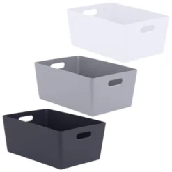 Soho Storage Tub 15 X 35 X 26cm - Grey -Comfort Home Store 384310 soho size g box 15x35x26cm group 1