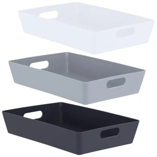 Soho Storage Tray 8 X 35 X 26cm - White 2 Soho Storage Tray 8 X 35 X 26cm - White - Image 2