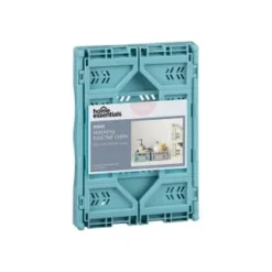Mini Stacking Fold Flat Crate 22.2 X 15 X 8.7cm - Teal -Comfort Home Store 384982 home essebtials mini stacking fold flat crate soft teal