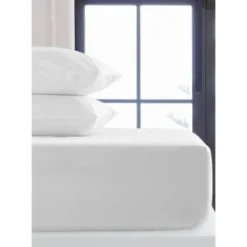 Silentnight King Fitted Sheet - White