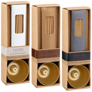 B&M Restore Incense Sticks & Holder - Sandalwood, Cedar, Cardamom 3 B&M Restore Incense Sticks & Holder - Sandalwood, Cedar, Cardamom - Image 3