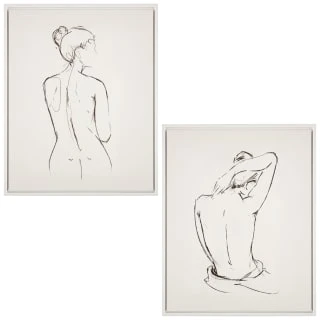 B&M Lady Figurine Canvas Print - Arm 2 B&M Lady Figurine Canvas Print - Arm - Image 2