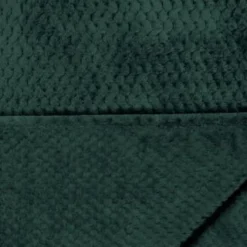 B&M Waffle Throw - Dark Green -Comfort Home Store 388773 waffle throw dark green 2
