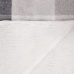 B&M Highland Mono Check Sherpa Doublesided Throw -Comfort Home Store 388811 highland check sherpa throw 3