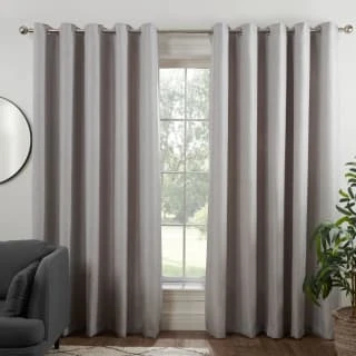 B&M Colorado Hopsack Fully Lined Silver Eyelet Curtains 66 X 90" 1 B&M Colorado Hopsack Fully Lined Silver Eyelet Curtains 66 X 90"
