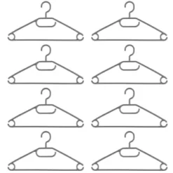 B&M Swivel Hook Hangers 8pk - Grey -Comfort Home Store 389265 home organisation 8pk swivel hook hangers grey 2