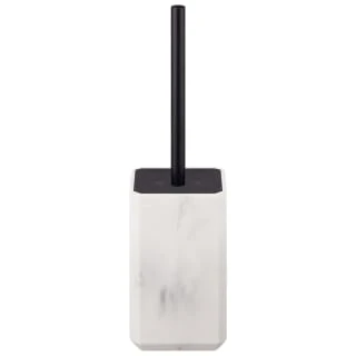 B&M Marble Toilet Brush - White 2 B&M Marble Toilet Brush - White - Image 2