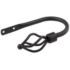 B&M Small Black Twist Curtain Hold Backs 2pk