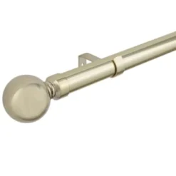 B&M Shiny Gold Orb Curtain Pole 70 - 120cm