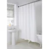 B&M Mono Jacquard Shower Curtain - White