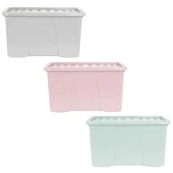 B&M Storage Box With Lid 60L - Sage -Comfort Home Store 391387 391388 391389 60l storage box group