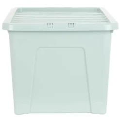 B&M Storage Box With Lid 60L - Sage -Comfort Home Store 391388 sage 60l storage box 2
