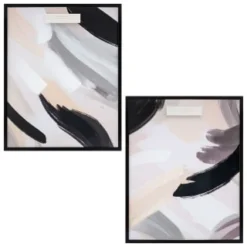 Assorted Abstract Framed Canvas -Comfort Home Store 392634 abstract framed canvas