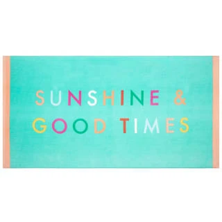 B&M Adult's Beach Towel - Sunshine & Good Times 1 B&M Adult's Beach Towel - Sunshine & Good Times